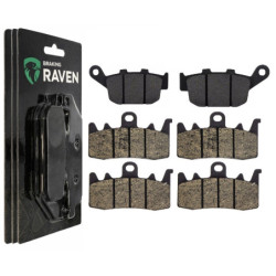 2 Kit plaquettes frein Av G, Av D et Ar Pour Kawasaki Z900 SE  de 2022 a 2026