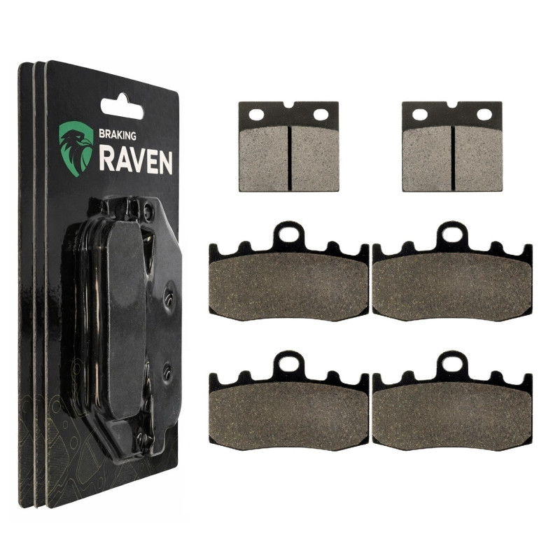 2 Kit plaquettes frein Av G, Av D et Ar Pour Kawasaki K 1200 GT  de 2002 a 2005