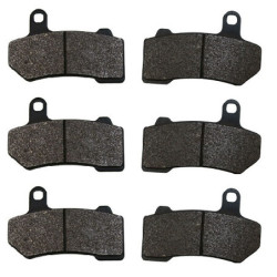 3 Kit plaquettes frein Ar, Av Ga et Av Dr Pour Harley-davidson Touring Road King FLHR de 2013 à 2013