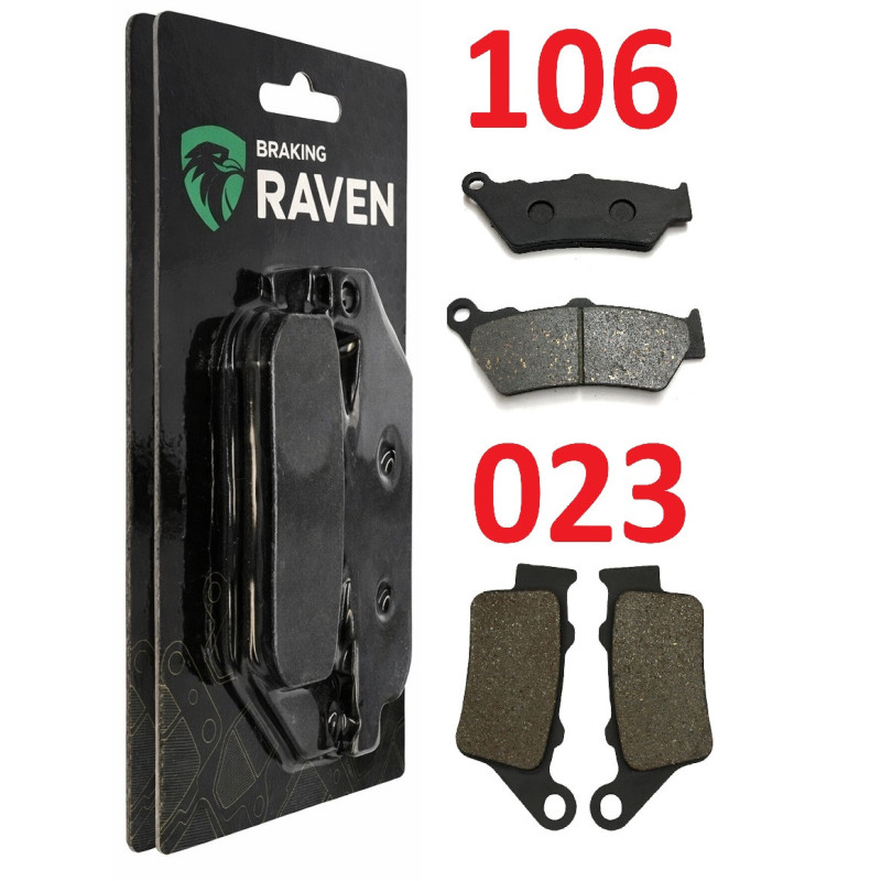 2 Kit plaquettes frein Avant et Arrière Pour Bmw G 650 Xcountry  de 2006 à 2009