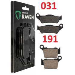 2 Kit plaquettes frein Avant et Arrière Pour Bmw G 450 X  de 2007 à 2010