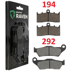 2 Kit plaquettes frein Avant et Arrière Pour Bmw R 1200 C Independent  de 2003 à 2004