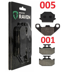 2 Kit plaquettes frein Av G, Av D et Ar Pour Kawasaki KDX 200  de 1989 à 1992