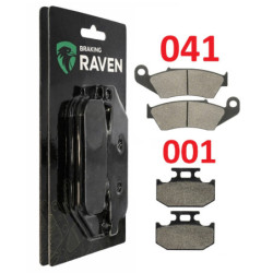 2 Kit plaquettes frein Av G, Av D et Ar Pour Kawasaki KDX 220R  de 1997 à 2006