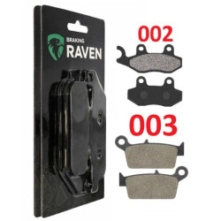 2 Kit plaquettes frein Av G, Av D et Ar Pour Kawasaki KLX 250  de 2018 à 2020