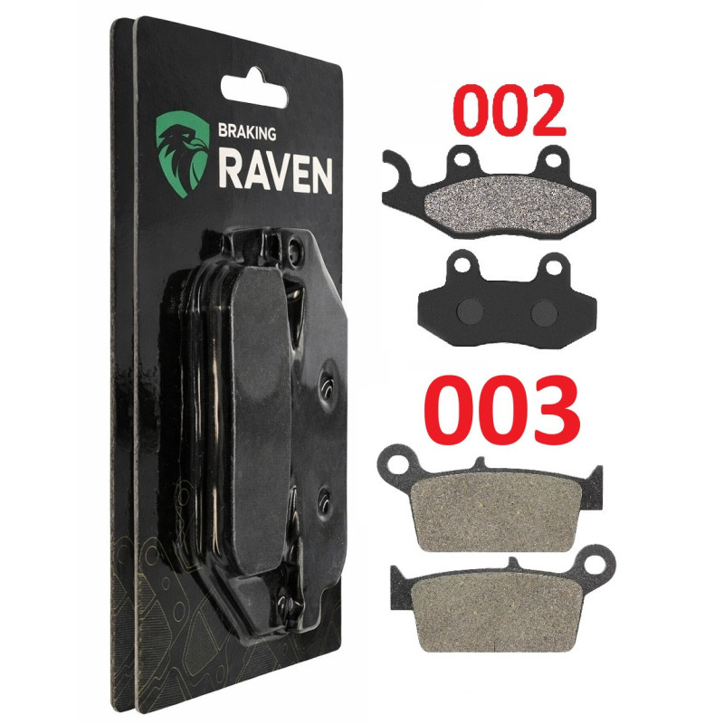 2 Kit plaquettes frein Av G, Av D et Ar Pour Kawasaki KLX 250  de 2018 à 2020