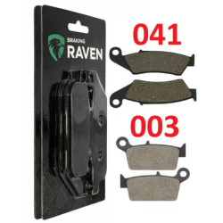 2 Kit plaquettes frein Av G, Av D et Ar Pour Kawasaki KLX 300R  de 1997 à 2003