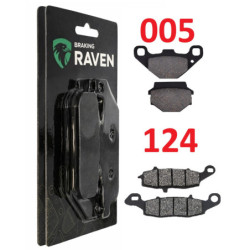 2 Kit plaquettes frein Av G, Av D et Ar Pour Kawasaki ZR 250 Balius  de 1997 à 2007