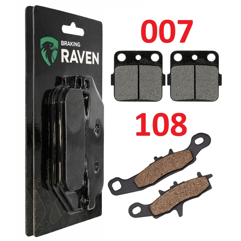 2 Kit plaquettes frein Av G, Av D et Ar Pour Kawasaki KX 85 Grande roue  de 2001 à 2023