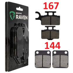 2 Kit plaquettes frein Av G, Av D et Ar Pour Kawasaki KX 65  de 2000 à 2023