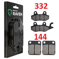 2 Kit plaquettes frein Av G, Av D et Ar Pour Kawasaki W230 BJ 230  de 2025 à 2026