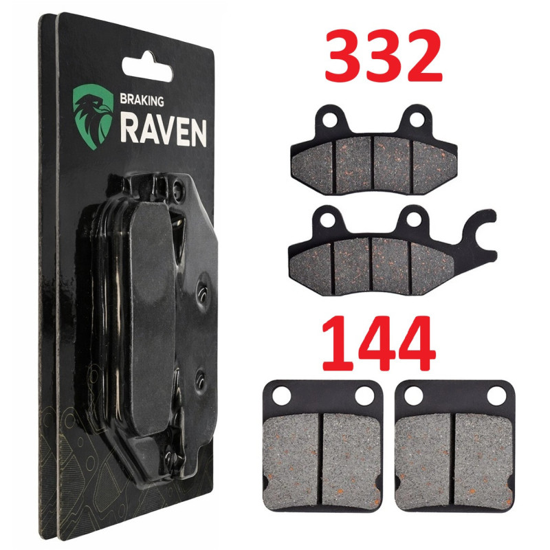 2 Kit plaquettes frein Av G, Av D et Ar Pour Kawasaki W230 BJ 230  de 2025 à 2026