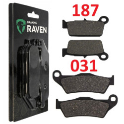 2 Kit plaquettes frein Av G, Av D et Ar Pour Kawasaki KX 450X  de 2024 à 2026