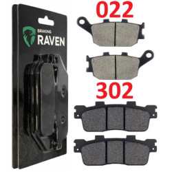 2 Kit plaquettes frein Av G, Av D et Ar Pour Kawasaki J125  de 2016 à 2019