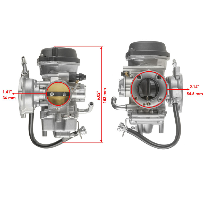 Carburateur pour Yamaha YFM Raptor 350  de 2004 à 2013 - Image 2