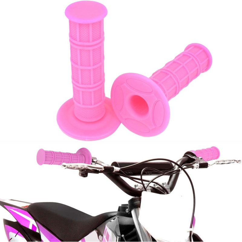 Poignées Rose Pour Motos Kawasaki KDX 80 Tout-terrain - Image 2