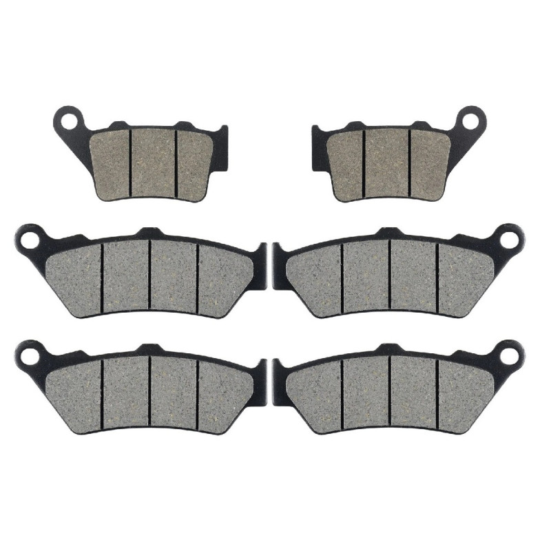 2 Kit plaquettes frein Av G, Av D et Ar Pour Ducati Sport Classic 1000  de 2006 a 2009 - Image 2