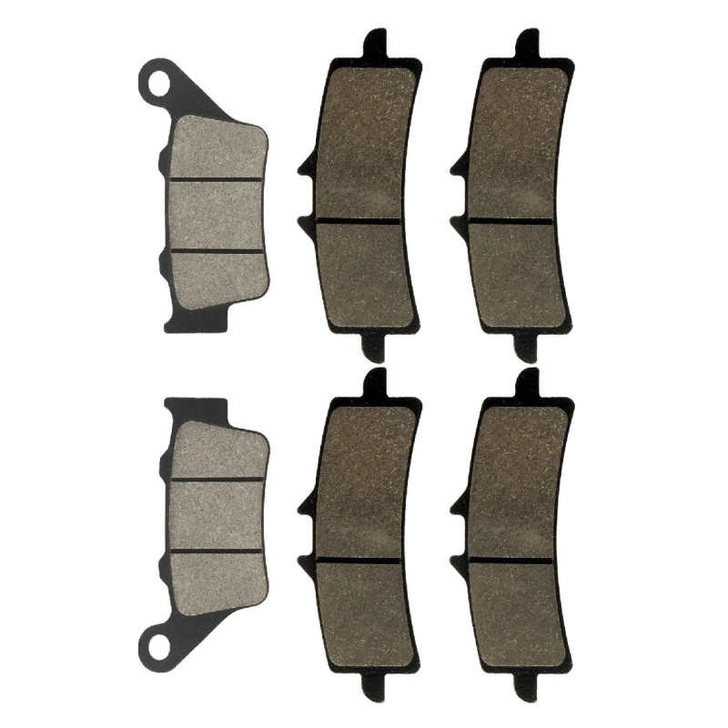 2 Kit plaquettes frein Av G, Av D et Ar Pour Triumph Daytona 675 R de 2013 a 2017 - Image 2