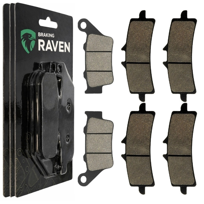 2 Kit plaquettes frein Av G, Av D et Ar Pour Triumph Street Triple 1200  de 2021 a Nc