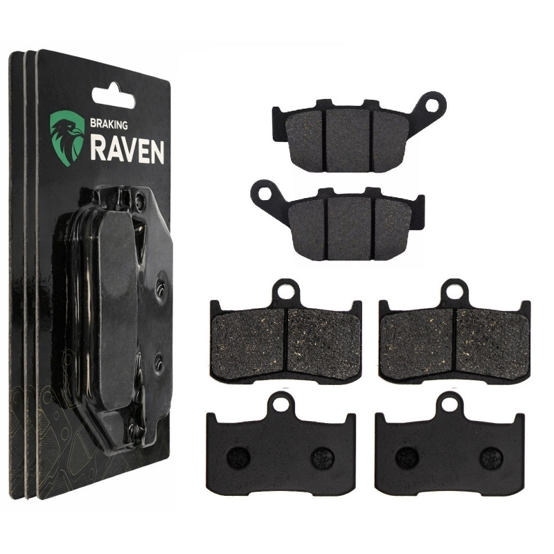 2 Kit plaquettes frein Av G, Av D et Ar Pour Triumph Daytona 675  de 2006 a 2008