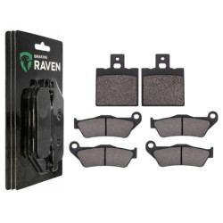 2 Kit plaquettes frein Av G, Av D et Ar Pour Ducati Monster 695  de 2007 a 2008