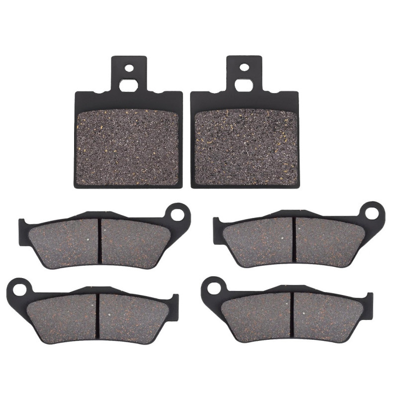 2 Kit plaquettes frein Av G, Av D et Ar Pour Ducati Monster 800  de 2003 a 2007 - Image 2