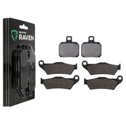 2 Kit plaquettes frein Av G, Av D et Ar Pour Ducati Multistrada 620 Dark de 2006 a Nc