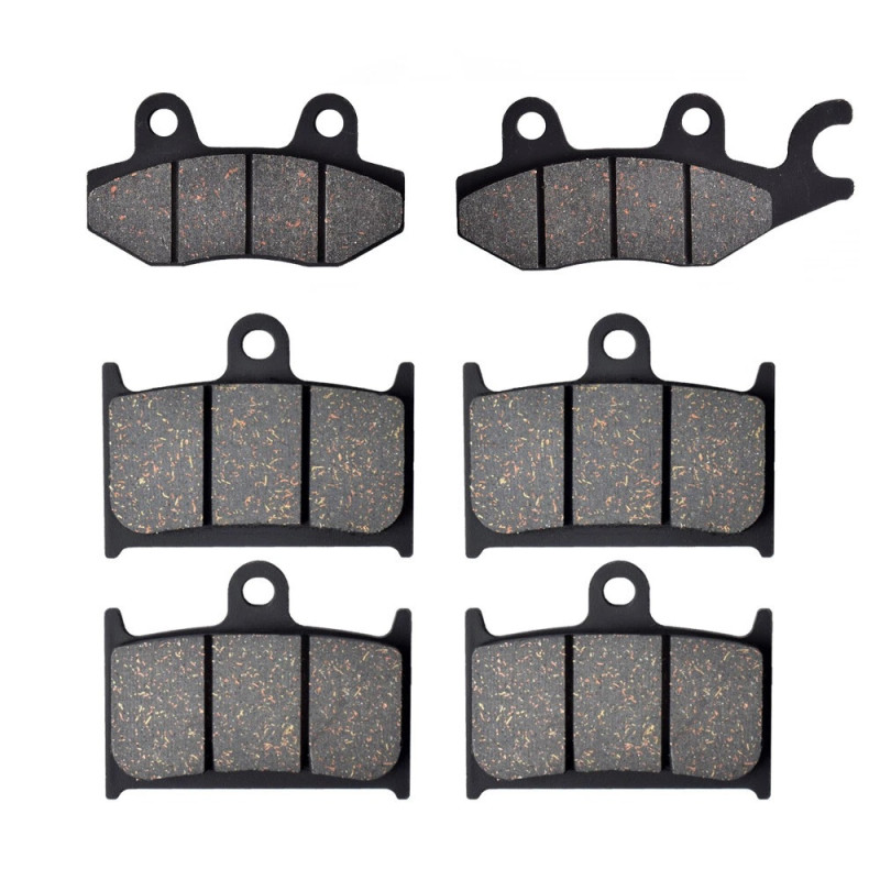 2 Kit plaquettes frein Av G, Av D et Ar Pour Triumph Daytona 900  de 1993 a 1996 - Image 2