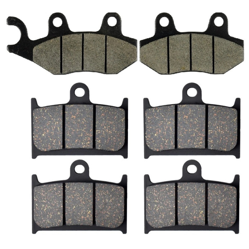 2 Kit plaquettes frein Av G, Av D et Ar Pour Triumph Sprint 1050  de 1994 a 2020 - Image 2