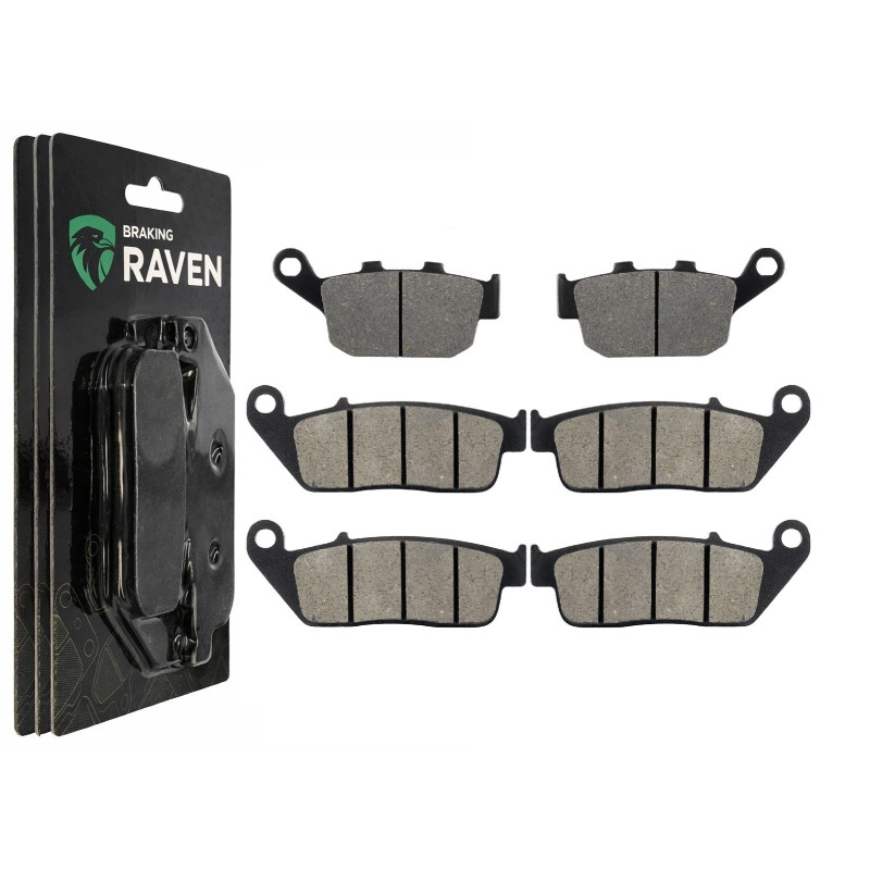 2 Kit plaquettes frein Av G, Av D et Ar Pour Triumph Street Triple 675 R VIN de 2007 a 2012
