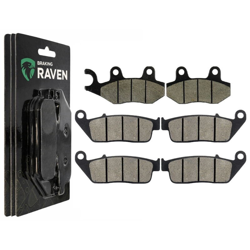 2 Kit plaquettes frein Av G, Av D et Ar Pour Triumph Speedmaster 790  de 2003 a 2004