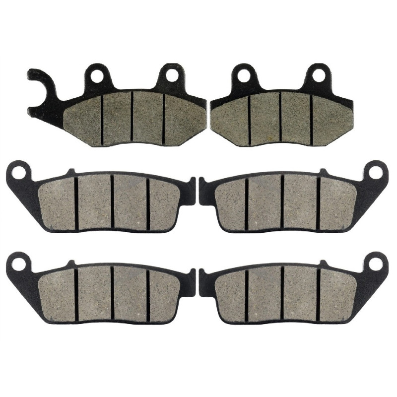2 Kit plaquettes frein Av G, Av D et Ar Pour Triumph Speedmaster 790  de 2003 a 2004 - Image 2
