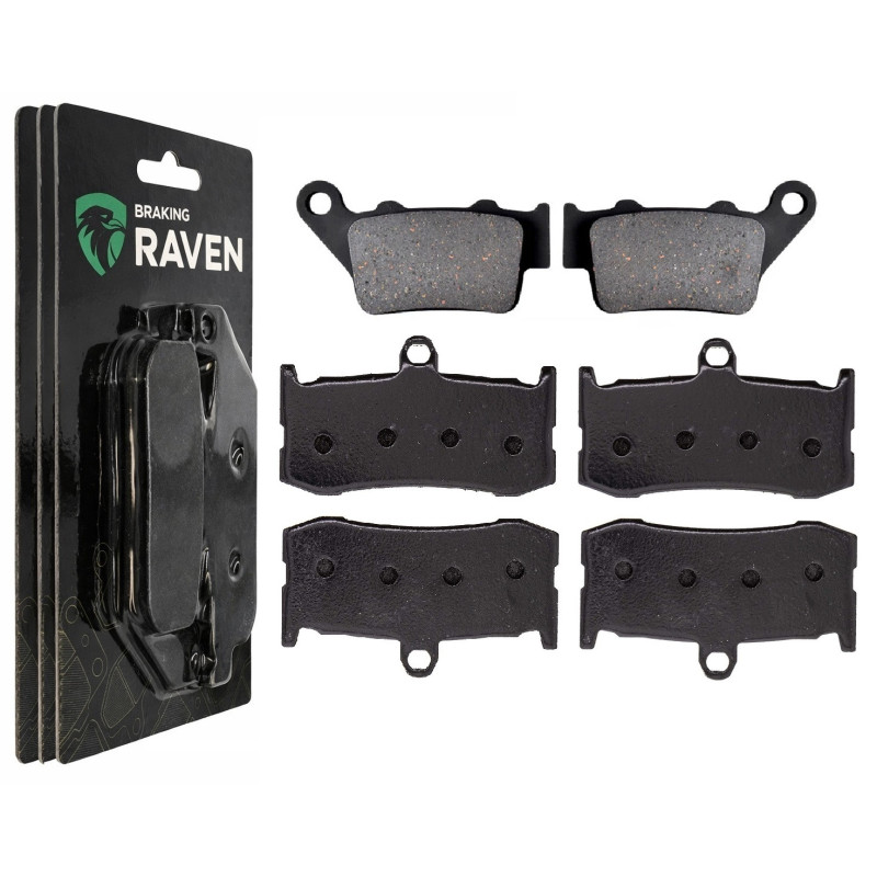 2 Kit plaquettes frein Av G, Av D et Ar Pour Triumph Daytona 675 de 2009 a 2012