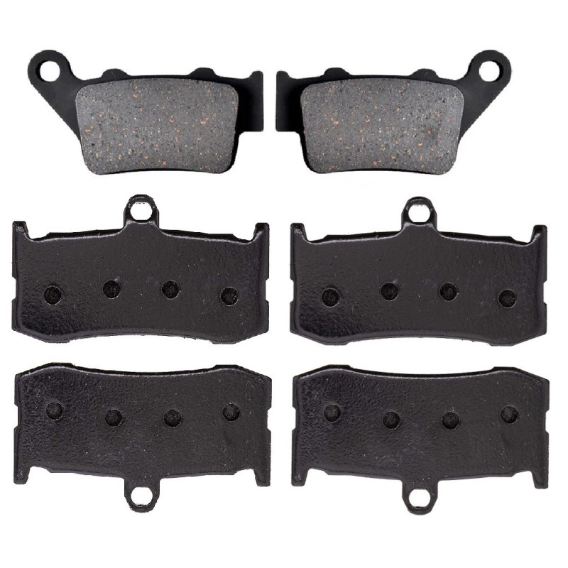 2 Kit plaquettes frein Av G, Av D et Ar Pour Triumph Daytona 675  de 2009 a 2012 - Image 2