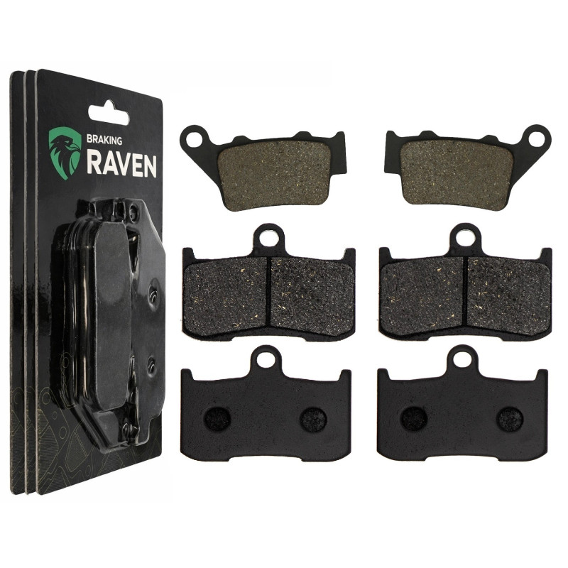 2 Kit plaquettes frein Av G, Av D et Ar Pour Triumph Street Triple 675  de 2013 a 2016