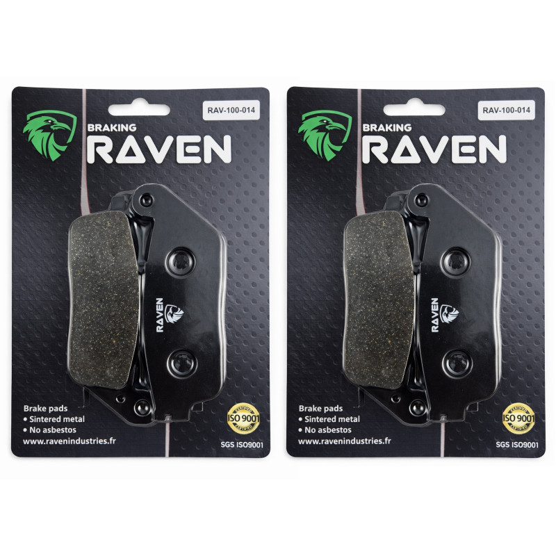 2 Kit plaquettes frein Av Ga et Av Dr Pour Honda RS 250  de 1990 à 1994