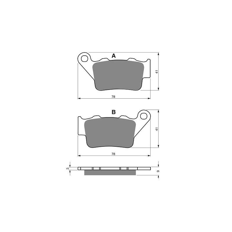 2 Kit plaquettes frein Av Ga et Av Dr Pour Triumph Daytona 765 Moto 2 de 2020 à Nc - Image 3
