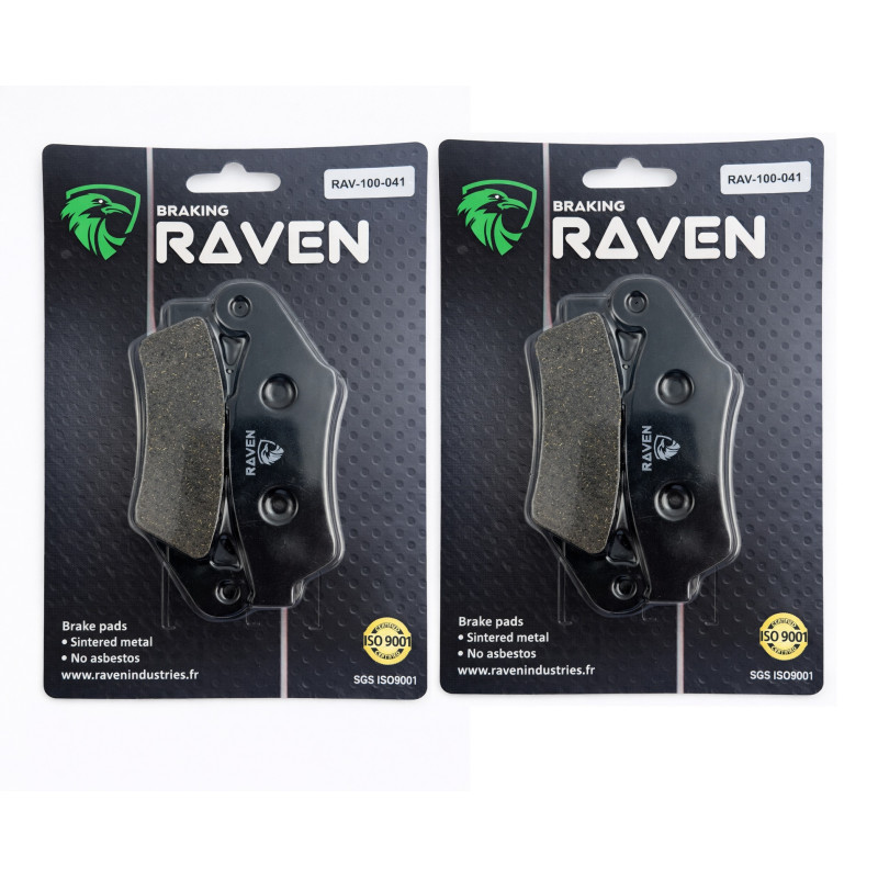2 Kit plaquettes frein Av Ga et Av Dr Pour Honda XL 700 Transalp sans ABS de 2011 à 2013