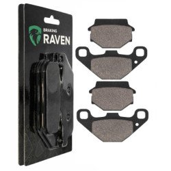 2 Kit plaquettes frein Av Ga et Av Dr Pour E-Ton Vortex 300 ST VTX de 2007 à Nc