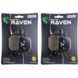 2 Kit plaquettes frein Ar et Frein parking Pour Qooder Quadro 350S  de 2013 à 2016