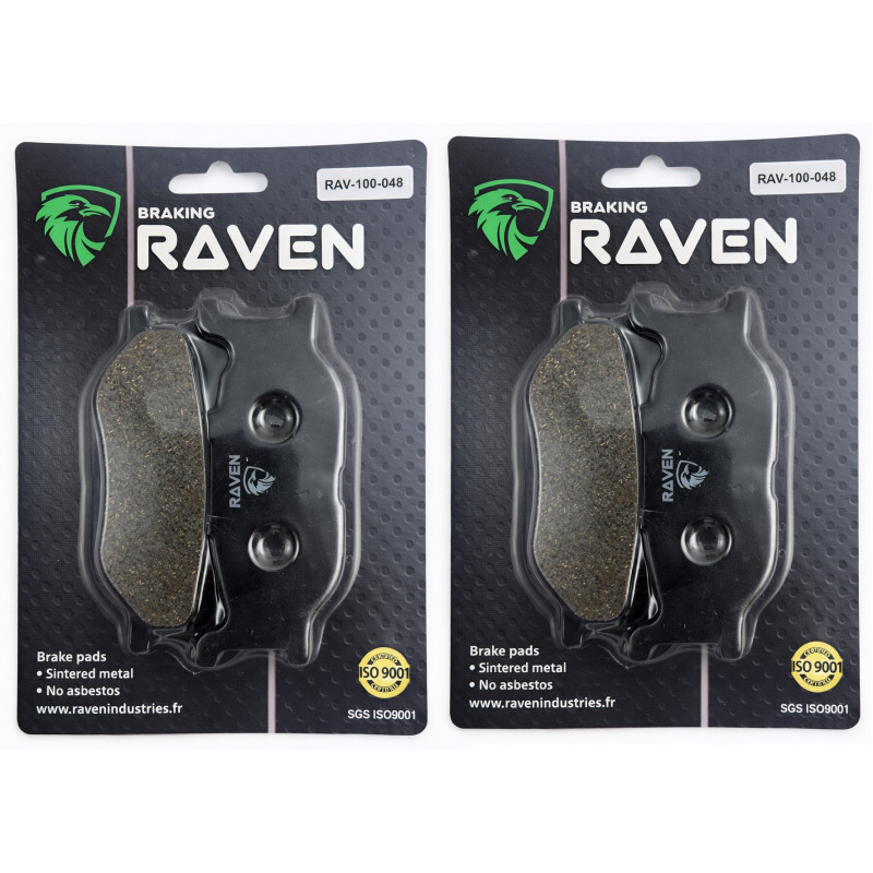 2 Kit plaquettes frein Av Ga et Av Dr Pour Yamaha XVS 950 Midnight Star de 2009 à Nc