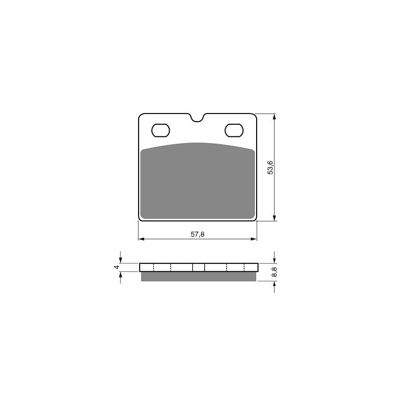 2 Kit plaquettes frein Av Ga et Av Dr Pour Bmw K 100 LT  de 1989 à 1991 - Image 3
