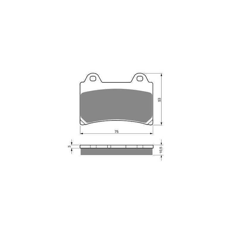 2 Kit plaquettes frein Av Ga et Av Dr Pour Yamaha TDM 850  de 1991 à 2001 - Image 3