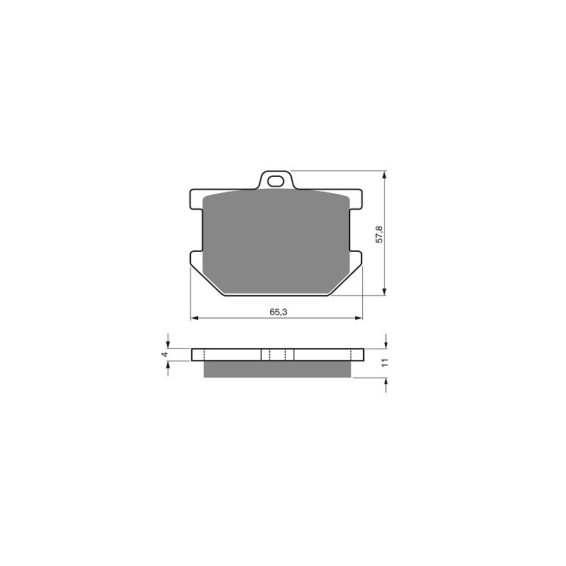 2 Kit plaquettes frein Av Ga et Av Dr Pour Yamaha XS 750  de 1977 à 1980 - Image 3
