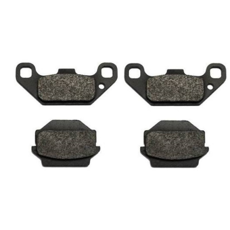 2 Kit plaquettes frein Av Ga et Av Dr Pour Suzuki LT-E 230 QuadRunner  de 1987 à 1993 - Image 2