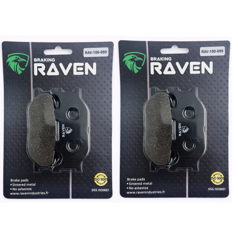 2 Kit plaquettes frein Av Ga et Av Dr Pour Yamaha MT-03 660  de 2006 à Nc