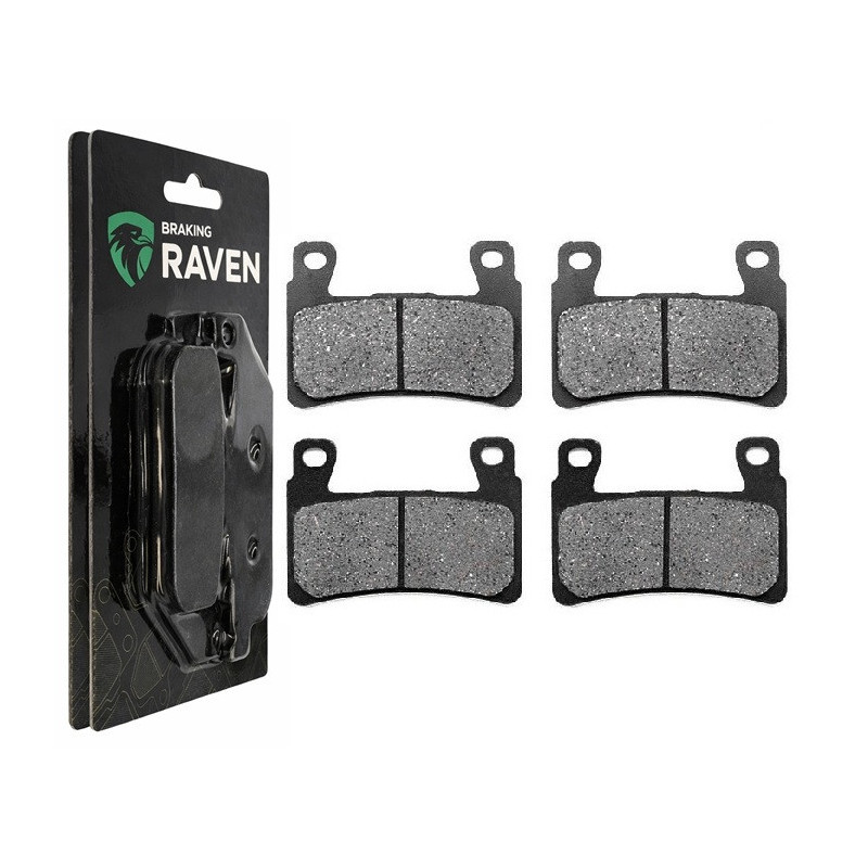 2 Kit plaquettes frein Av Ga et Av Dr Pour Honda CBR 600 F  de 1999 à 2007