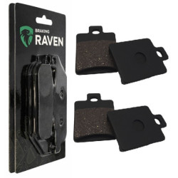 2 Kit plaquettes frein Av Ga et Av Dr Pour Piaggio MP3 400  de 2007 à 2010
