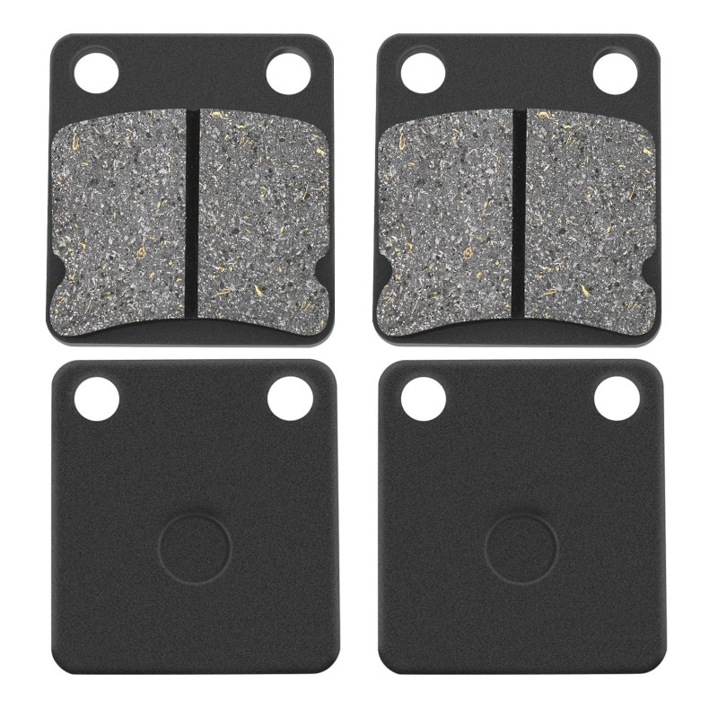 2 Kit plaquettes frein Av Ga et Av Dr Pour Yamaha YFM Wolverine 350  de 1995 à 2009 - Image 2