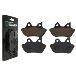 2 Kit plaquettes frein Av Ga et Av Dr Pour Harley-davidson Touring Ultra Classic Electra Glide Shrine FLHTCUI de 2000 à 2006